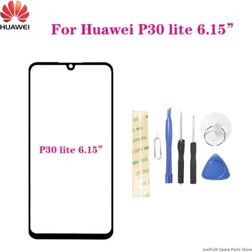 Touch Screen Glass For Huawei P30 Lite LCD Display Panel Front Outer Glass Lens Spare Parts Replacement