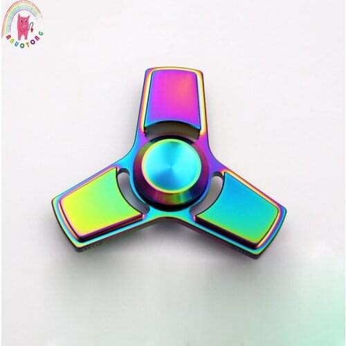 Trefoil gyro Hand spinner Tri-Spinner Fidget spinner toy Colorful metal EDC Fidget spinner For Autism and ADHD Kids/Adult Toy