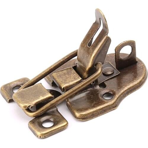 Vintage Toolbox Lock Antique Metal Buckle Suitcase Case Toggle Lock Hasp Latch Furniture Hardware Dropshipping