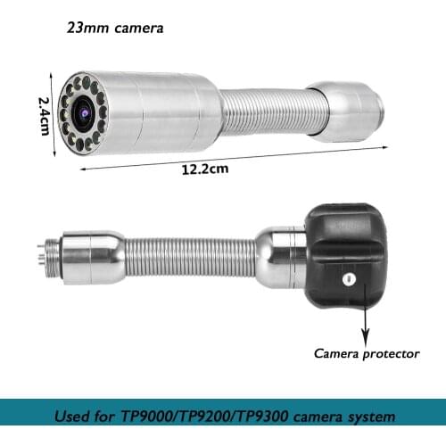 HD 1000 TVL 23mm Camera Head Waterproof Stainless Steel Industrial Pipeline Sewer Pipe Endoscope Sewer Inspect Camera