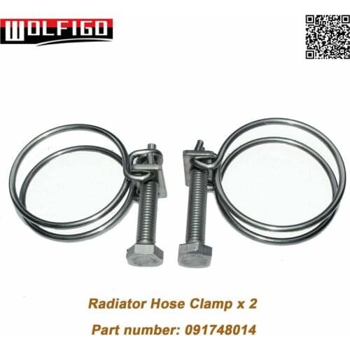 WOLFIGO New 2pcs Radiator Hose Clamp For WRX Impreza STi Forester Legacy Baja 091748014