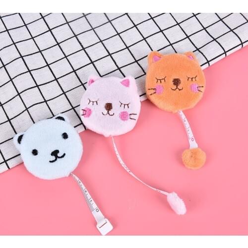 1.5m Portable Tape Measure Retractable Ruler Centimeter/inch Small Tape Measure Ruler Cartoon Cute Design for travel