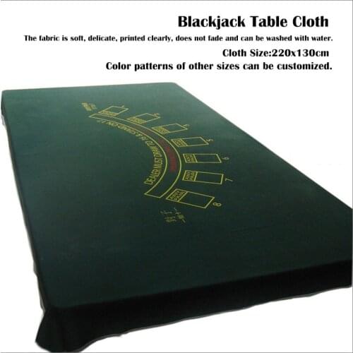 1pc Table Cloth Blackjack Gambling Mat Card Game layout customized with good ablities of flame-proof, water-proof