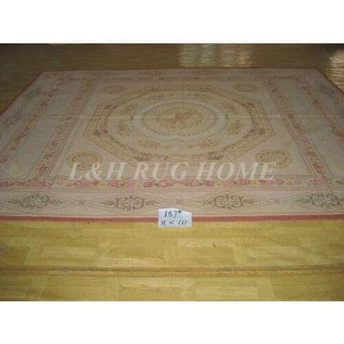 Free shipping 8'x10' French Aubusson rugs woolen carpets Aubusson design wool carpet