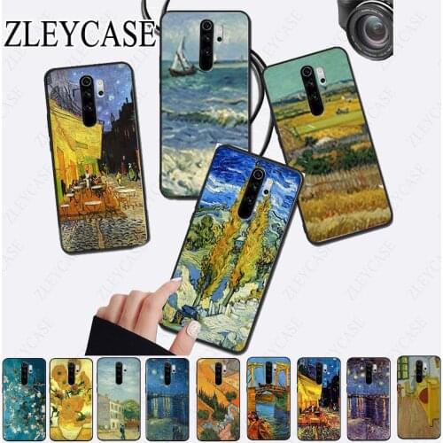 Starry Night Van Gogh oil painting Phone Case Shell for redmi note8pro note7 note5 note6pro 7A 8A 8 note9s note9pro Cover