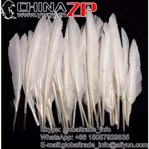 CHINAZP Factory 300pcs/lot Hot Selling Pure White Wedding Decorations Duck Cochettes Loose Feathers