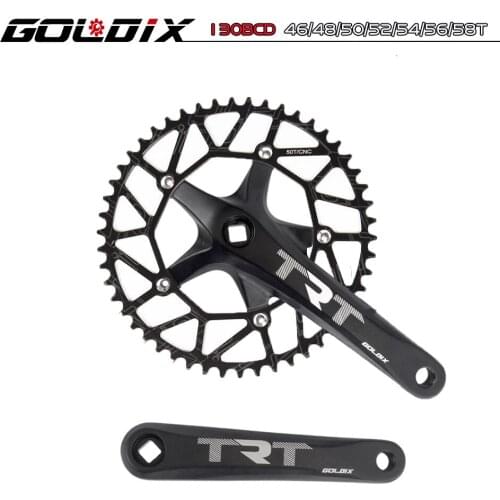 GOLDIX Folding Bicycle Sprocket Crank Small Wheel Diameter Square Hole Bicycle Sprocket Litepro Wide and Narrow chain wheel