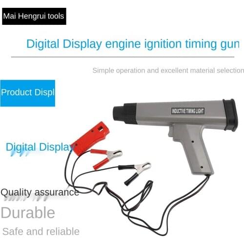 Digital Display Car Gasoline Engine Ignition Timing Gun Ignition Timing Lamp Timing Detection Instrument Auto Protection Tool
