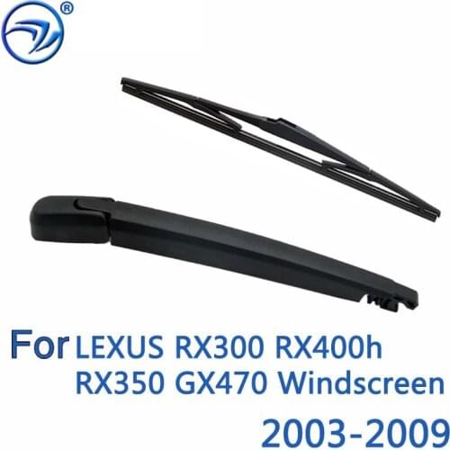 Wiper 14" Rear Wiper Blade Arm Set Kit For LEXUS RX300 RX400h RX350 GX470 Windscreen 2003 2004 2005 2006 2007 2008 2009