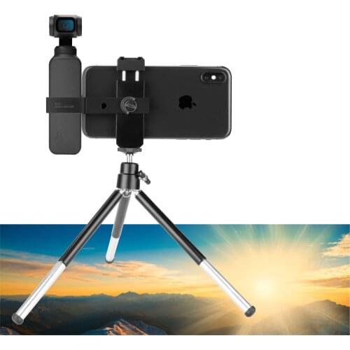 Phone Mount Bracket Handheld Gimbal Camera Expansion Monitor Microphone Multi-function Fixed Mount Holder for DJI OSMO POCKET 2
