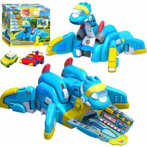 Hot Car Deformation Gogo Dino Action Map Release Base Rex / Ping / Tomo Children Transformation Dinosaur Toy Children Gift