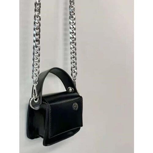 Womens Mini Wallet Luxury Handbags Simple Fashion Female Flap Shoulder Messenger Bags Cool Girlss Black Chain Crossbody Bag