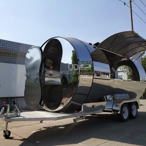 Unique Design Ice Cream Sancks Tea Sale Mobile Airstream Food Trailer Trucks