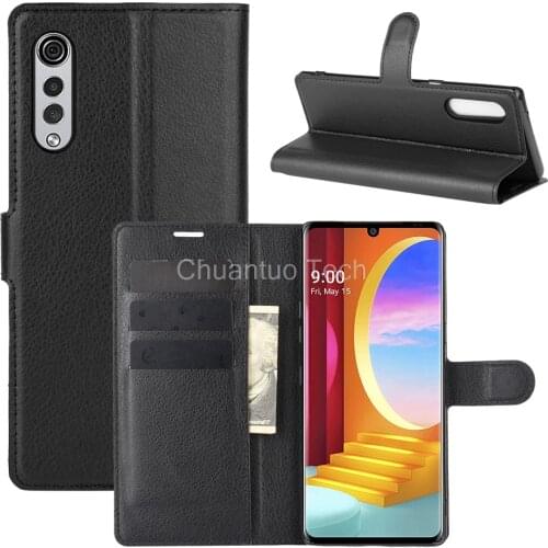 Fashion Wallet PU Leather Case Cover For LG Velvet 4G 5G Flip Protective Phone Back Shell With Card Holders