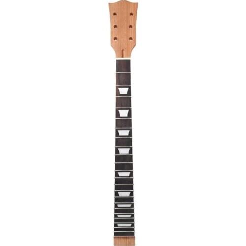 Electric Guitar Neck DIY For Guitars Parts Replacement 22 Fret Mahogany Neck Rosewood Fretboard Trapezoid Dots Inlay G99D
