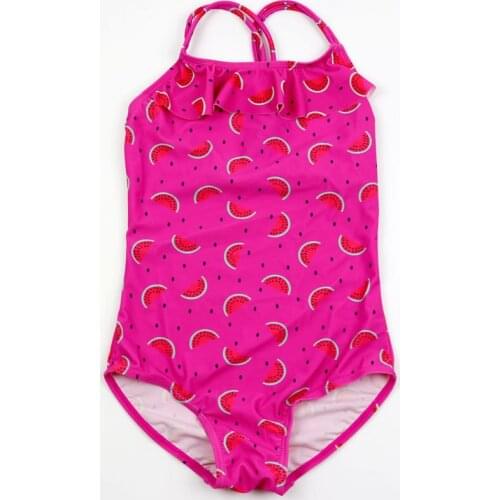 2020 New Girls One Piece Swimsuit Kids Swimwear Children Bathing Suit Baby Siamese Triangle Princess Summer Beachwear Wholesale