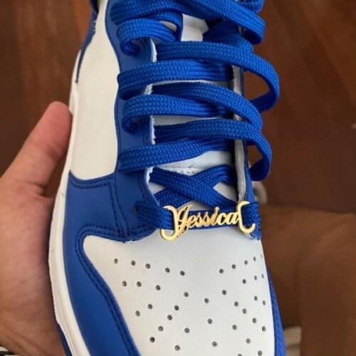 One Pair Customed Name Shoe Buckle Foot For Women Stainless Steel Nameplate Number Year Date Shoe Buckle Charm Best Friend Gitts