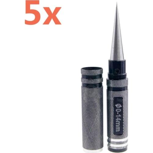 Wholesale 5Pcs/ Lot RC Hobby Model Metal Hole Puncher HSP 1/10 Car Shell Reamer Drills 0-14mm 80105