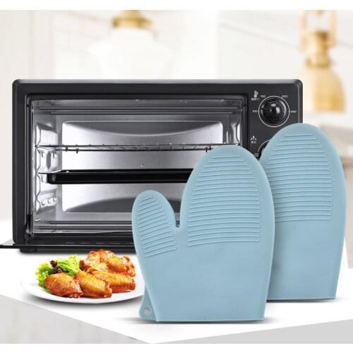 Baking Glove Silicone Heat Resistant Mitt Anti-Skid Oven Pot Holder Avoid Scalding Baking Silicone Glove Kitchen Tool