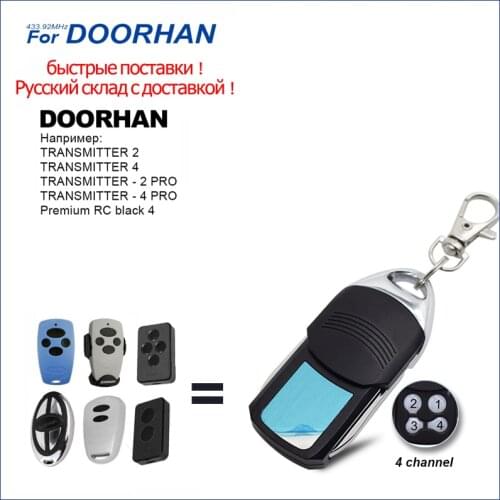 Suitable For All DOORHAN Garage Door Openers DOORHAN 433MHz Rolling Code Remote Control Transmitter Door Control Keychain