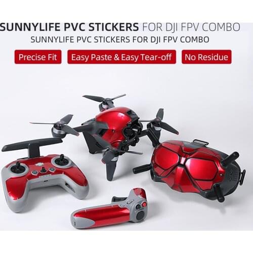 Drone Body Waterproof PVC Protective Film Sticker for DJI FPV Drone Accessories Joystick Skin Protective Cover