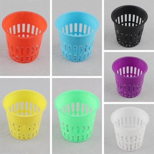 High Duty Net Pot 96mm 50pcs Soilless Culture Hydroponic Nursery Basket Mesh Pot Aquaponics Mesh Cup Vertical Farm