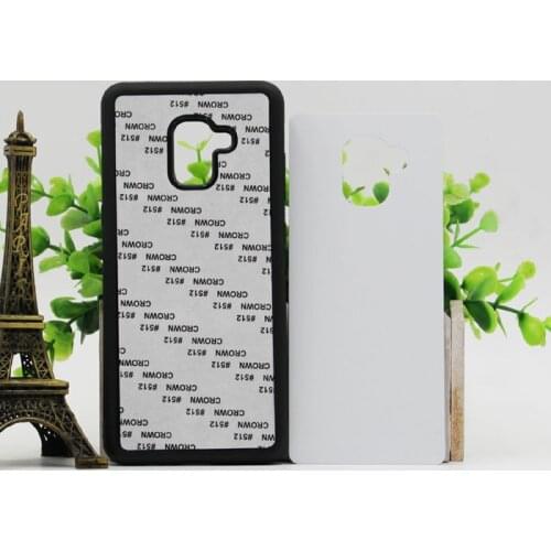 Wtsfwf DIY 2D Sublimation rubber silicone TPU+PC Blank Case for A8 plus 2018 with Aluminum Inserts and glue 10pcs/lot