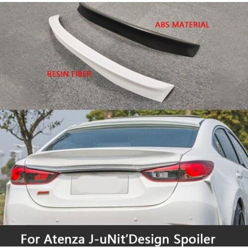 Real Carbon Fiber Rear Trunk Spoiler For Mazda 6 ATENZA J-unit Design Sport Dedicated Tail Modified Lip Ducktail Car Wing
