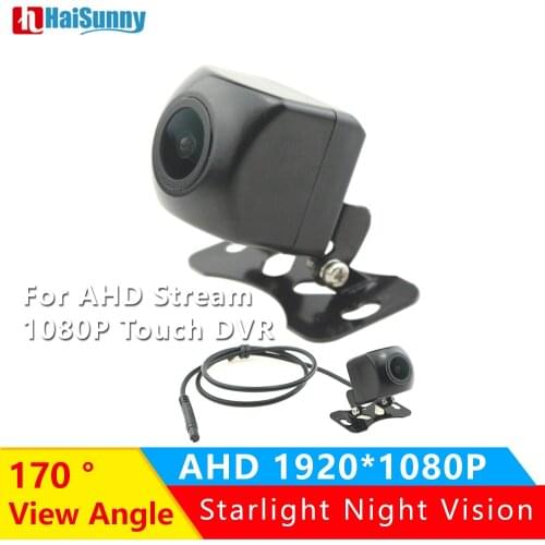 1080P Car Rear View Camera Cam Full Hd Night Vision 170 Degree 4 Pin 2.5mm Jack For Car DVR Touch Screen Stream Rearview Mirror