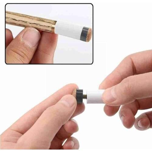 1Set Pool Cue Tip Billiard Replacement Screw-on Tip With Ferrule Billiard Pool Supply 10MM/11MM/12MM/13MM Professional Stic C6T2