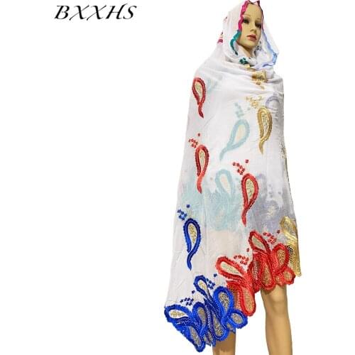 2021 Ramadan African Dubai Chiffon Pashmina Hijab Muslim Fashion Emroider Ring Diamond Shawl Wrap Islam Scarf Headband for Lady
