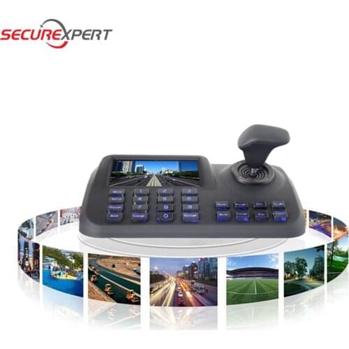 5 inch LCD screen H.265 Onvif 3D CCTV IP PTZ joystick controller keyboard with HDMI USB for IP PTZ camera Security system
