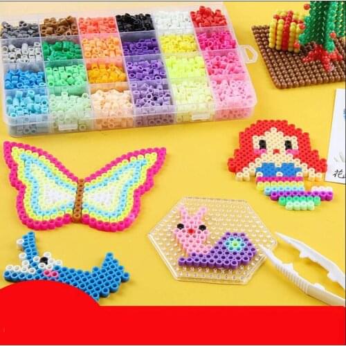 5mm Hama Beads Nice Colors Beads Toys EVA Perler Beads Craft Beading Kit Children Kids DIY Art Educational Toys Puzzles