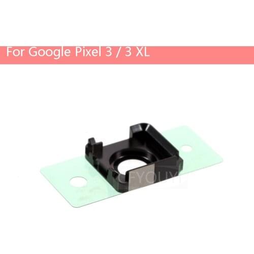 5pcs/lot Back Camera Lens Ring Cover with Glass Lens Replacement Part For Google Pixel 3 / 3 XL - Black