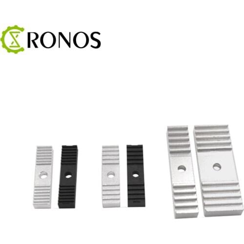 9x40mm GT2 Timing Belt Gear Clamp Mount Block Fixing Clip Plate for 3D Printer Accessories, Aluminum Alloy