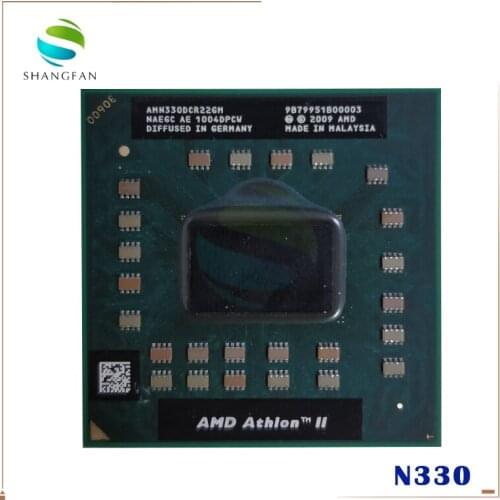 AMD Athlon II Dual-Core Mobile N330 2.3 GHz Dual-Core Dual-Thread CPU Processor AMN330DCR22GM Socket S1