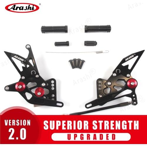 Arashi For SUZUKI GSXR1000 2005 2006 CNC Rider Rearset Adjustable Footrests Foot Pegs Footrest GSX-R1000 GSXR 1000 05 06 Black