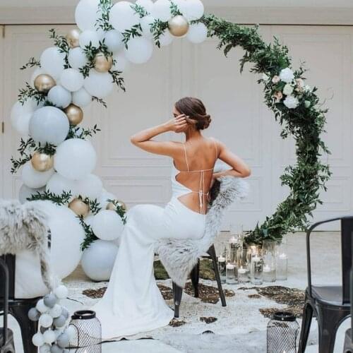 92pcs White Gold Balloon Garland Arch Kit Propose Marriage Ceremony Background supply Valentines Day Wedding Party Decortions