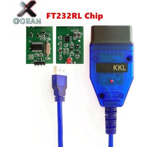 For VAG KKL 409 Diagnostic Interface with FTDI FT232RL Chip for VAG-KKL OBD2 Cable KKL 409 Scanner cable support Multi-brand car