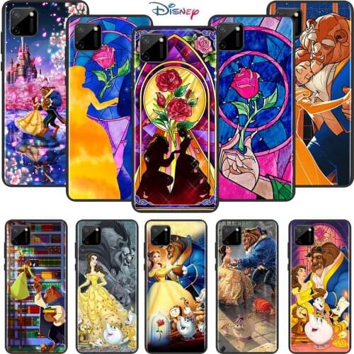Disney Cartoon Animation Beauty and the Beast For OPPO Realme 7i 7 6 6S 6i 5S 5i 3i 2 Narzo 10 20 Pro Global Black Phone Case