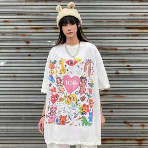 Grunge T-shirt Vintage Graphic T Shirt for Men Women Clothes Tshirt Grunge Tee Tops 90s Aesthetic Korean Fashion Clothing