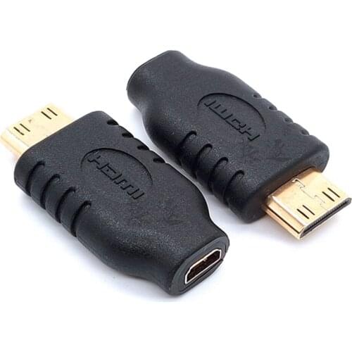 Hot selling new Standard Mini HDMI Male Type A to Micro HDMI Type D Female Socket Adapter Converter good sale