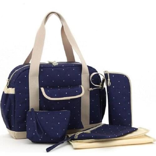 New Mummy bag multi-function fashion high-capacity mother the package Wave point mummy bag