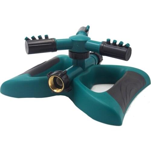 Lawn Sprinkler Garden Sprinkler , Automatic 360 Rotating Adjustable Large Area Oscillating Sprinkler Easy Hose Connection