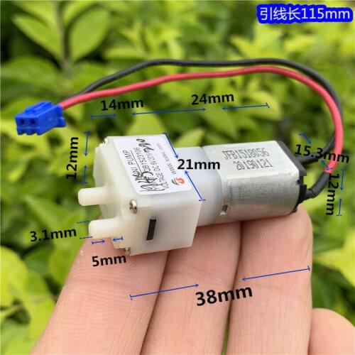 Mini 030 Motor Pump DC 5V 6V Water Air Pump Oxygen Pump Diaphragm Pump 80Kpa for Aquarium/ Water Tank