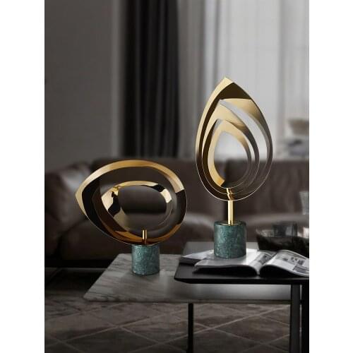 Zq Nordic Marble Decoration Living Room TV Hallway Wine Cabinet Decoration Soft Decoration Home Furnishings