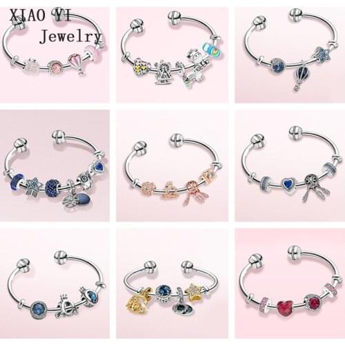 XIAOYI NEW 2019 winter series Christmas romantic opening bracelet jewelry original S925 pure silver fashion factory wholesale