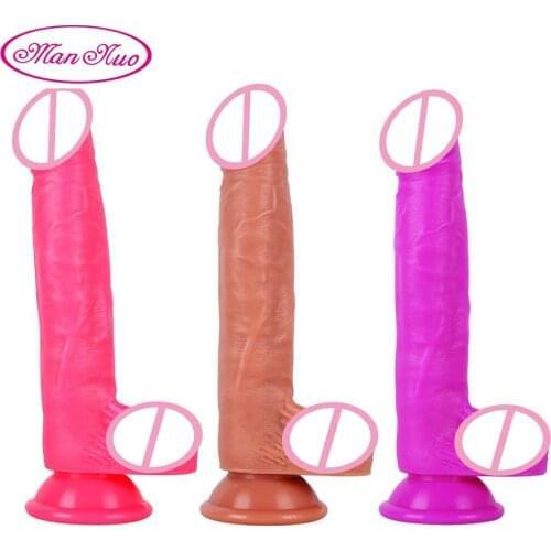 Huge Dildo Soft Liquid Silicone Realistic Dildo Penis with Suction Cup Sex Toys for Woman Strapon Masturbation Lesbian Sex Toy