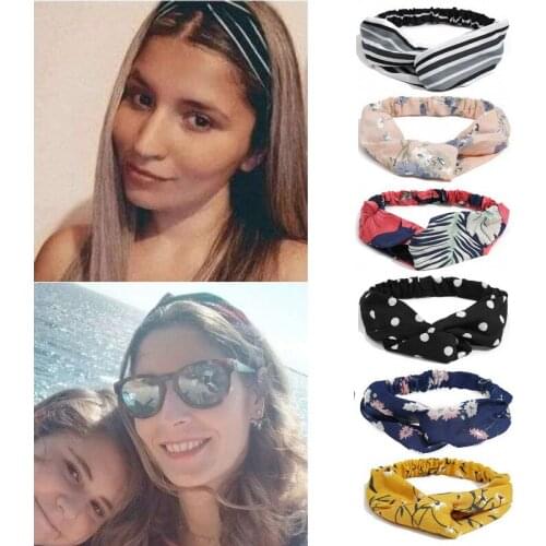 Flower headband elastic hair bands fashion head bands for women Sports accessories vintage accesorios opaska do wlosow tiara
