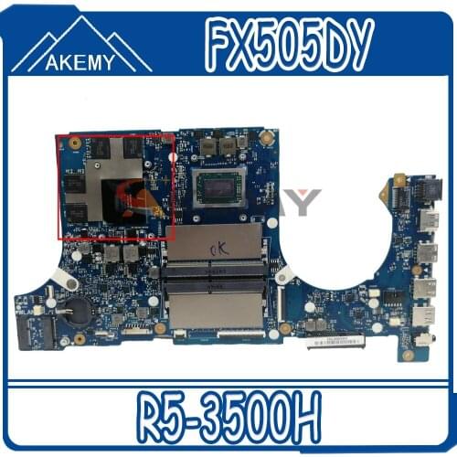 SAMXINNO For ASUS FX95D FX505D FX505DY FX505DU Laotop Mainboard FX505DY Motherboard with AMD Ryzen 5 3500H APU